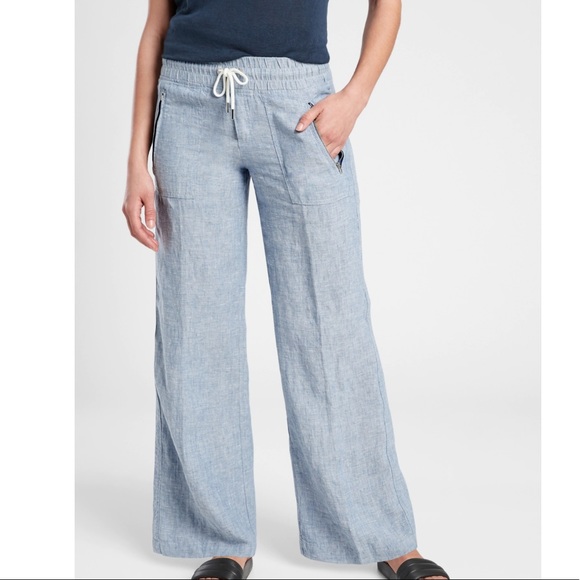 Athleta Pants - Athleta Cabo Linen Wide Leg Pant